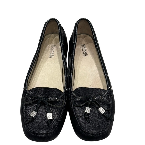 Women’s Michael Kors Sutton Black Leather Slip- On Tassel Loafers: 7.5 - Picture 2 of 10